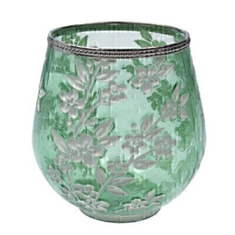 This large t-lite holder with a blossom design is delicate and feminine and would look perfect on a table. mantle or shelf. Made by London based designer Gisela Graham who designs really beautiful gifts for your home and garden. It fits standard size tealight candles and would make an ideal gift. Matching smaller t-lite holder also available.
